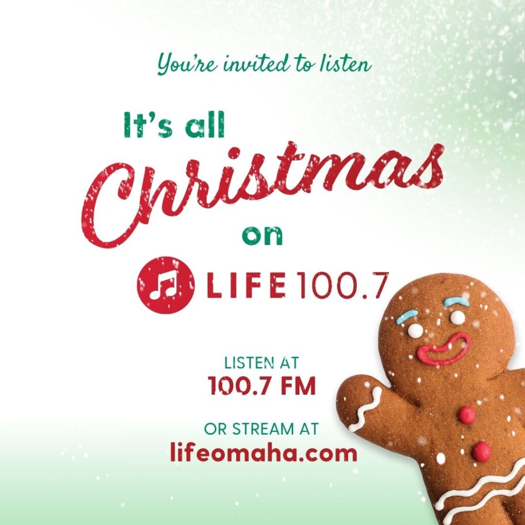 Life 1007 Christmas Invite with Charlie the gingerbread man on the right side